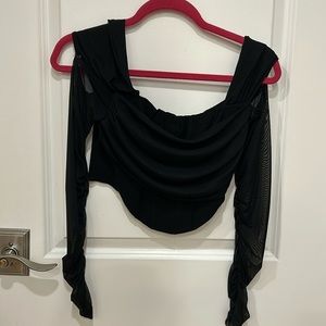 Black mesh corset top size xs never worn